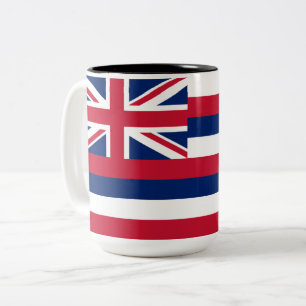 Tasse 2 Couleurs Drapeau d'Hawaï (État des États-Unis)