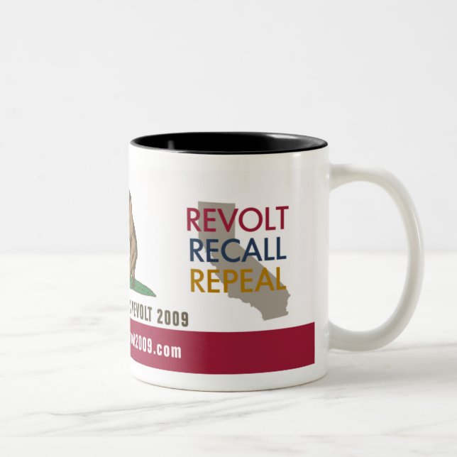 Tasse 2 Couleurs Drapeau Drinkware de la révolte des contribuables (Droit)