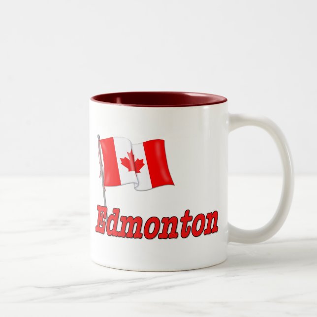 Tasse 2 Couleurs Drapeau du Canada - Edmonton (Droit)