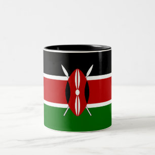 Tasse 2 Couleurs Drapeau du Kenya