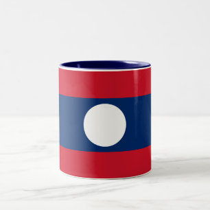 Tasse 2 Couleurs Drapeau du Laos