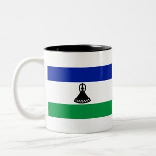 Tasse 2 Couleurs Drapeau du Lesotho