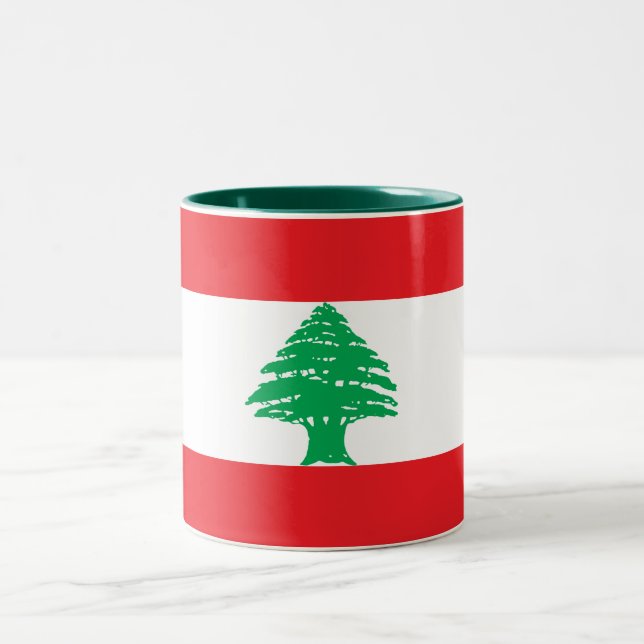Tasse 2 Couleurs Drapeau du Liban (Centre)
