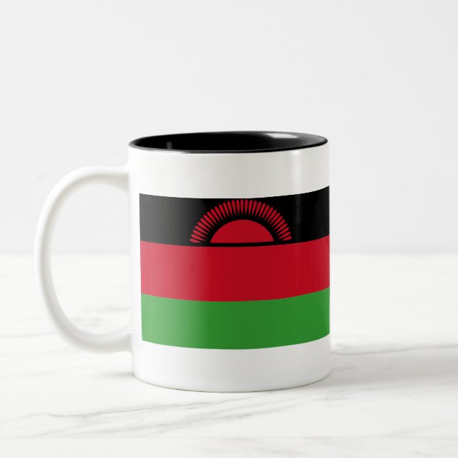 Tasse 2 Couleurs Drapeau du Malawi (Gauche)