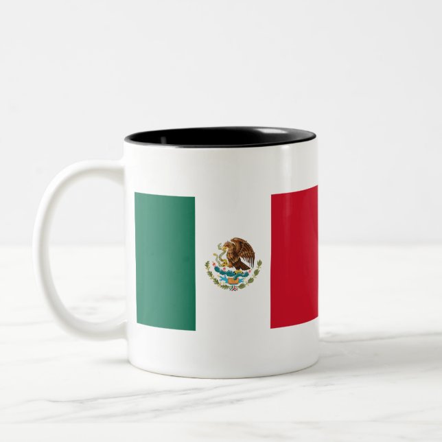Tasse 2 Couleurs Drapeau du Mexique (Gauche)