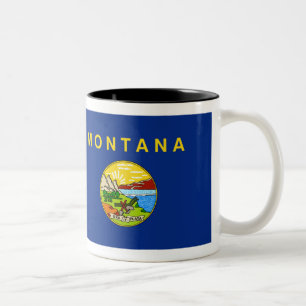 Tasse 2 Couleurs Drapeau du Montana