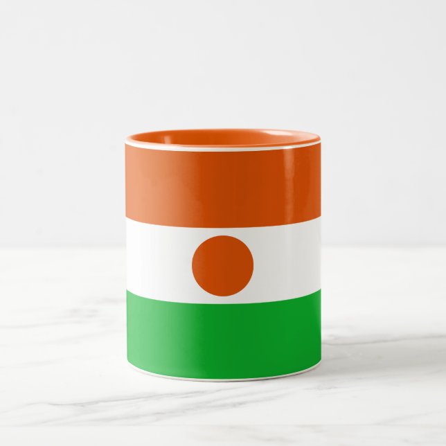 Tasse 2 Couleurs Drapeau du Niger (Centre)