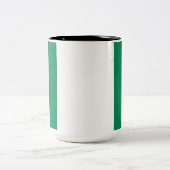 Tasse 2 Couleurs Drapeau du Nigeria (Centre)