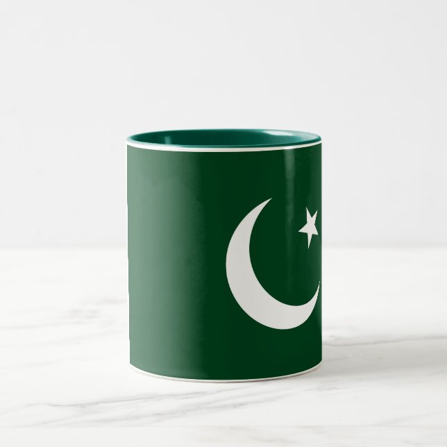 Tasse 2 Couleurs Drapeau du Pakistan (Centre)
