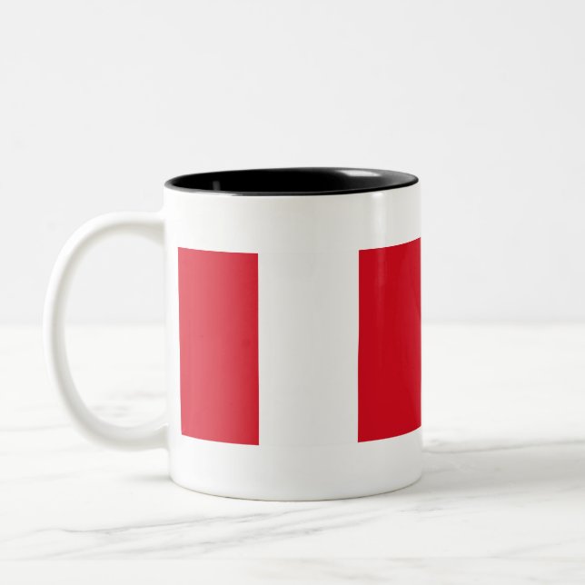 Tasse 2 Couleurs Drapeau du Pérou (Gauche)