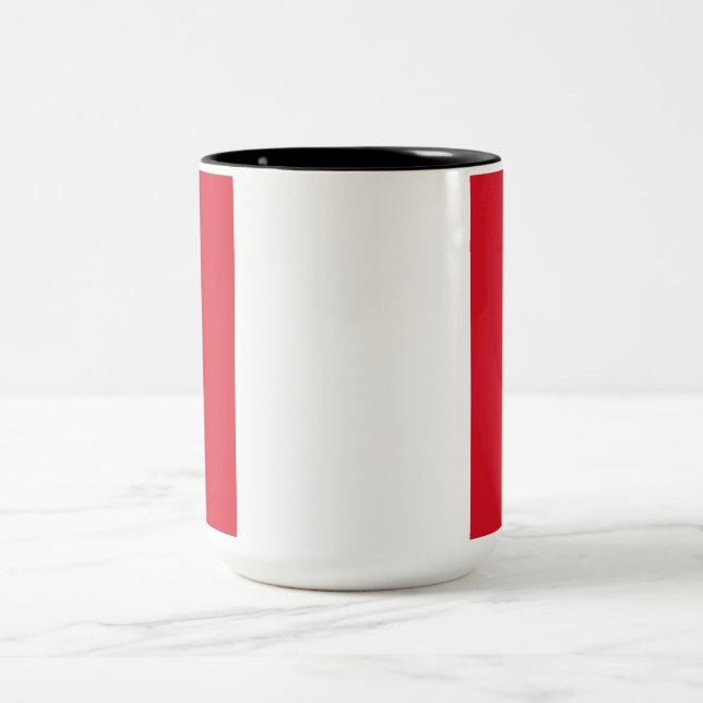Tasse 2 Couleurs Drapeau du Pérou (Centre)