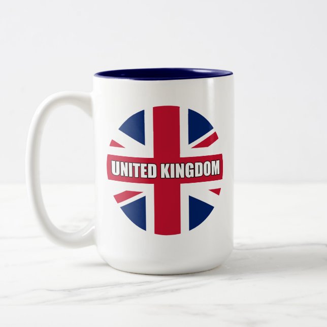 Tasse 2 Couleurs Drapeau du Royaume-Uni (Gauche)