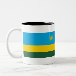 Tasse 2 Couleurs Drapeau du Rwanda