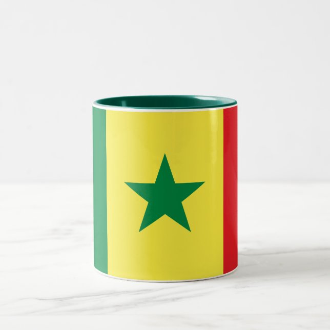 Tasse 2 Couleurs Drapeau du Sénégal (Centre)