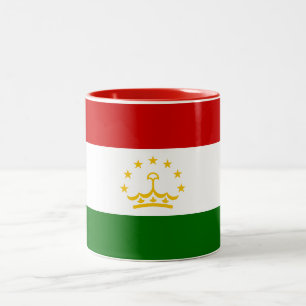 Tasse 2 Couleurs Drapeau du Tadjikistan