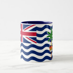 Tasse 2 Couleurs Drapeau du Territoire britannique de l'océan Indie