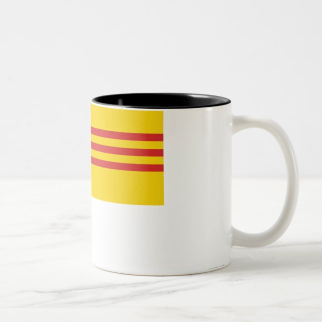 Tasse 2 Couleurs Drapeau du Vietnam du Sud (Droit)