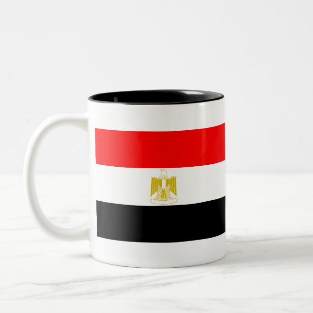Tasse 2 Couleurs Drapeau égyptien (Gauche)