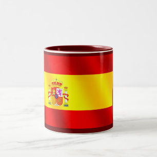 Tasse 2 Couleurs Drapeau espagnol des cadeaux de l'Espagne pour des