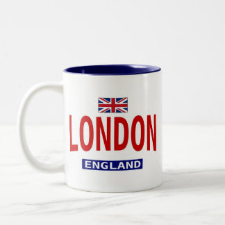 Tasse 2 Couleurs Drapeau et expression de Londres Angleterre