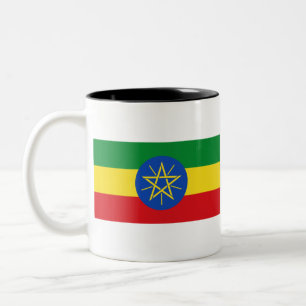 Tasse 2 Couleurs Drapeau Éthiopie