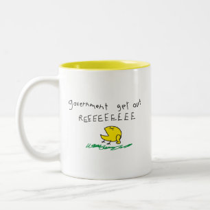 Tasse 2 Couleurs Drapeau Gadsden Gouvernement dehors REE SNEKDROITE