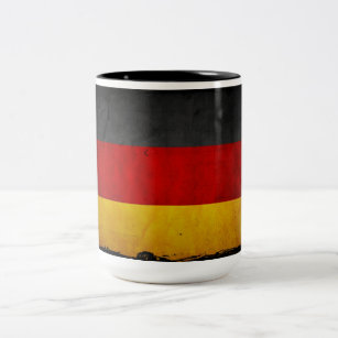 Tasse 2 Couleurs Drapeau grunge vintage de l'Allemagne