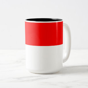 Tasse 2 Couleurs Drapeau indonésien (Indonésie)