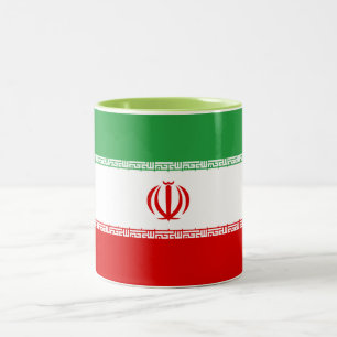 Tasse 2 Couleurs Drapeau Iran