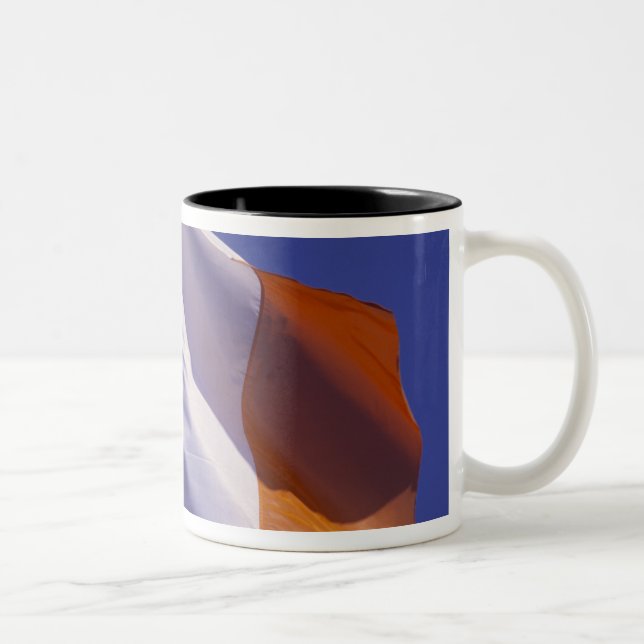 Tasse 2 Couleurs Drapeau irlandais (Droit)
