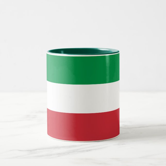 Tasse 2 Couleurs Drapeau Italie (Centre)