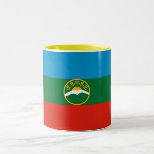 Tasse 2 Couleurs Drapeau Karachay Cherkessia