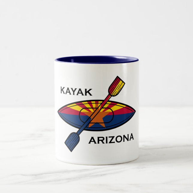 Tasse 2 Couleurs Drapeau Kayak Arizona (Centre)