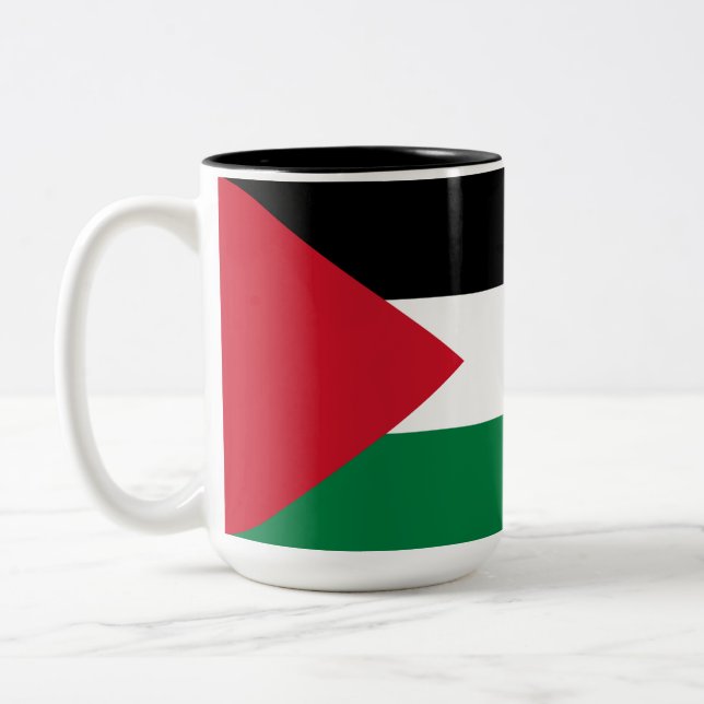 Tasse 2 Couleurs Drapeau palestinien (Palestine) (Gauche)