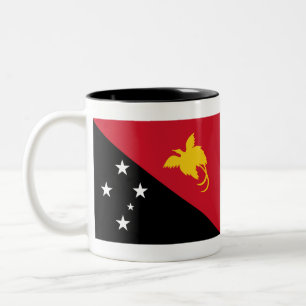 Tasse 2 Couleurs Drapeau Papouasie-Nouvelle-Guinée