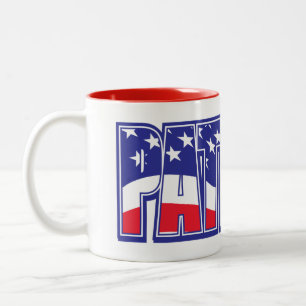 Tasse 2 Couleurs Drapeau patriotique américain
