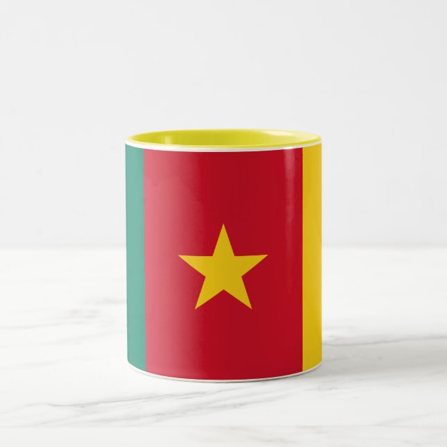 Tasse 2 Couleurs Drapeau patriotique du Cameroun (Centre)