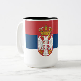 Tasse 2 Couleurs Drapeau serbe