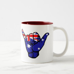 Tasse 2 Couleurs Drapeau Shaka Australie
