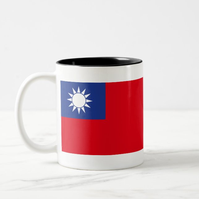 Tasse 2 Couleurs Drapeau Taïwan (Gauche)
