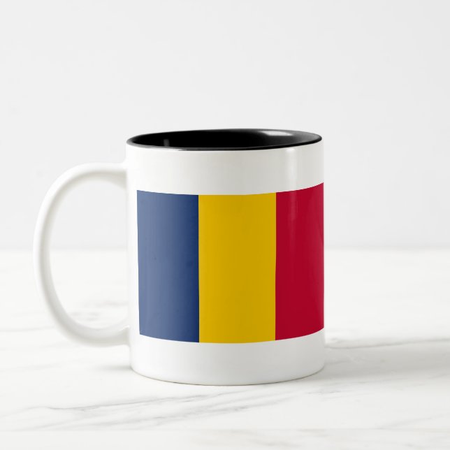Tasse 2 Couleurs Drapeau Tchad (Gauche)