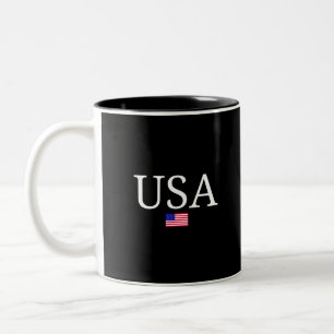 Tasse 2 Couleurs Drapeau Usa-Drapeau Usa-Amérique-Américain-Drapeau