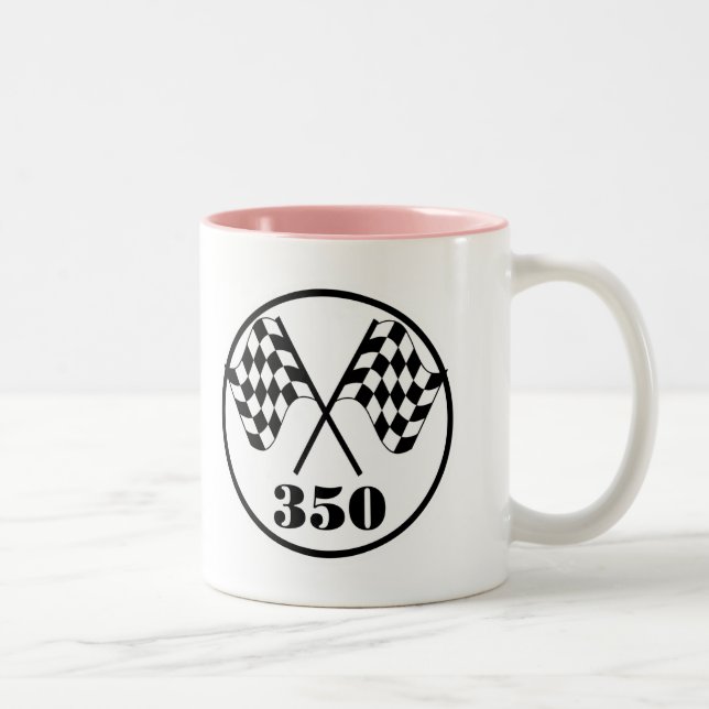 Tasse 2 Couleurs Drapeaux Checkered (Droit)