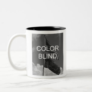 Tasse 2 Couleurs Drapeaux en nuances de gris