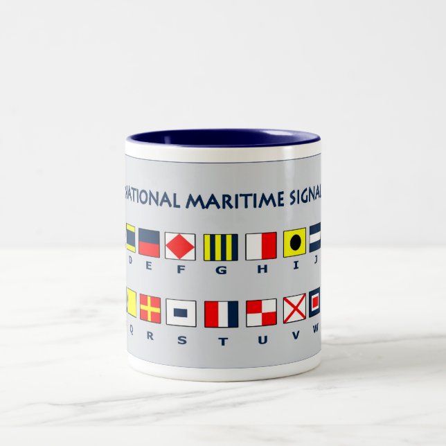 Tasse 2 Couleurs Drapeaux maritimes (Centre)