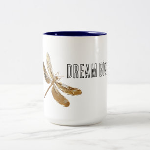 Tasse 2 Couleurs Dream de libellule d'or
