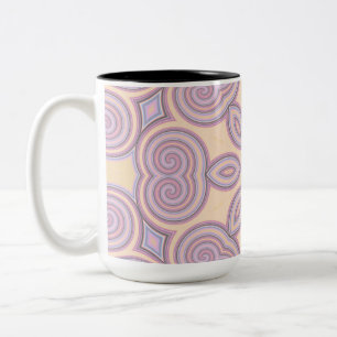 Tasse 2 Couleurs Dreamy Swirls - Pastel Motif psychédélique