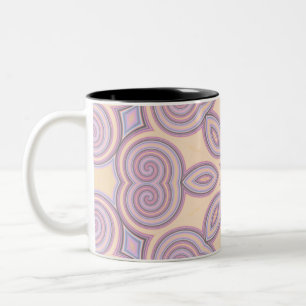 Tasse 2 Couleurs Dreamy Swirls - Pastel Motif psychédélique