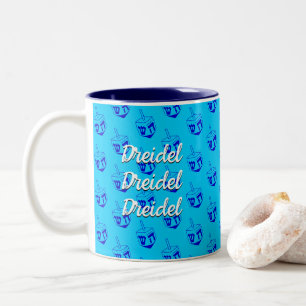Tasse 2 Couleurs Dreidel Dreidel Dreidel
