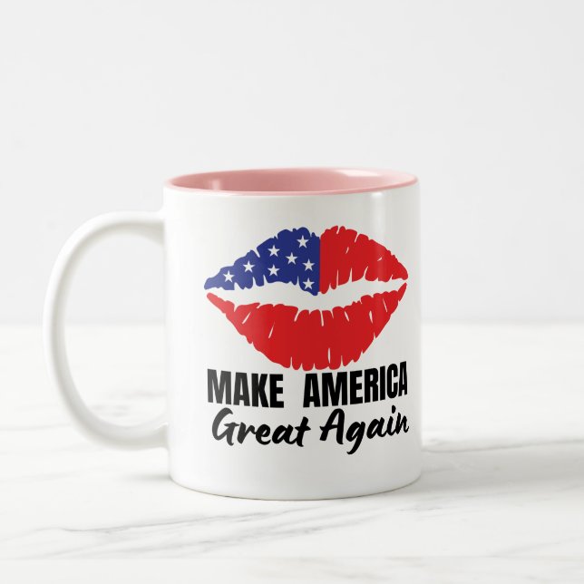 Tasse 2 Couleurs Drink Coffee, Support Trump 2024! (Gauche)